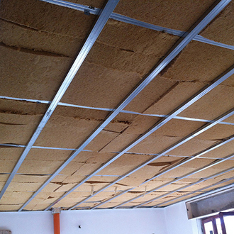 Controsoffitto in Fibra di legno flessibile